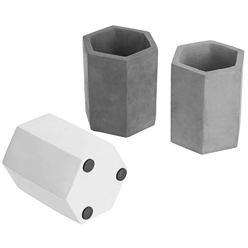 Concrete Desk Pen Holder Organizer Set