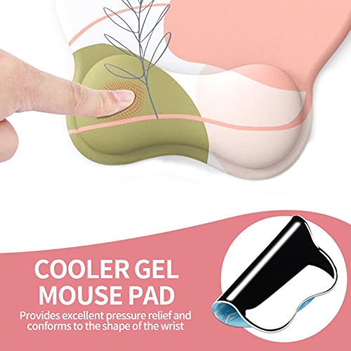 Mouse Pad With Gel Wrist Support