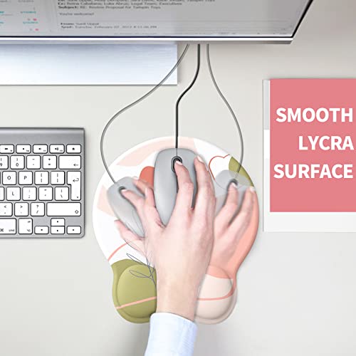 Mouse Pad With Gel Wrist Support