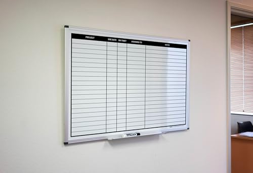 Project Planning Dry-Erase Whiteboard