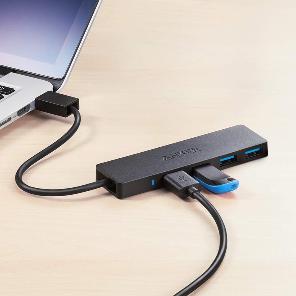 Anker 4-Port USB 3.0 Hub with 5Gbps Data Transfer