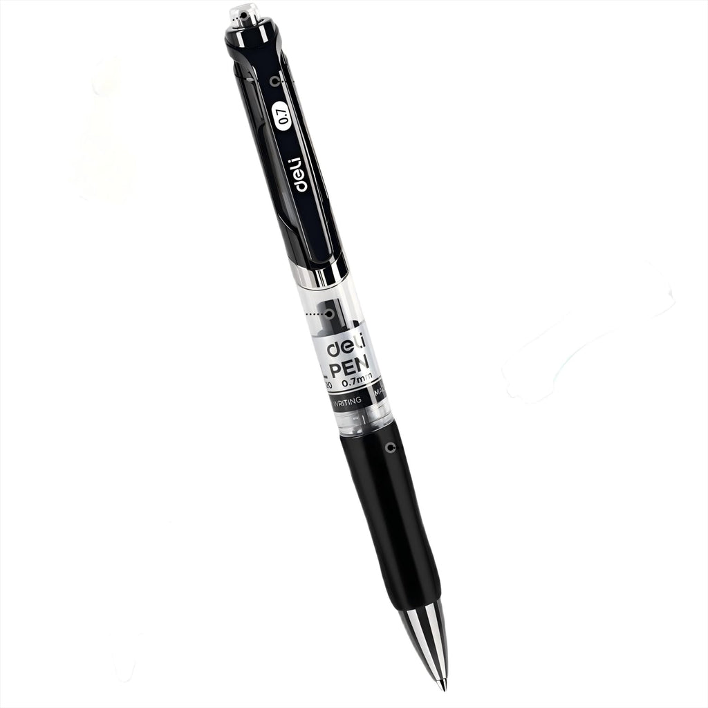 Retractable Black Gel Pen Set