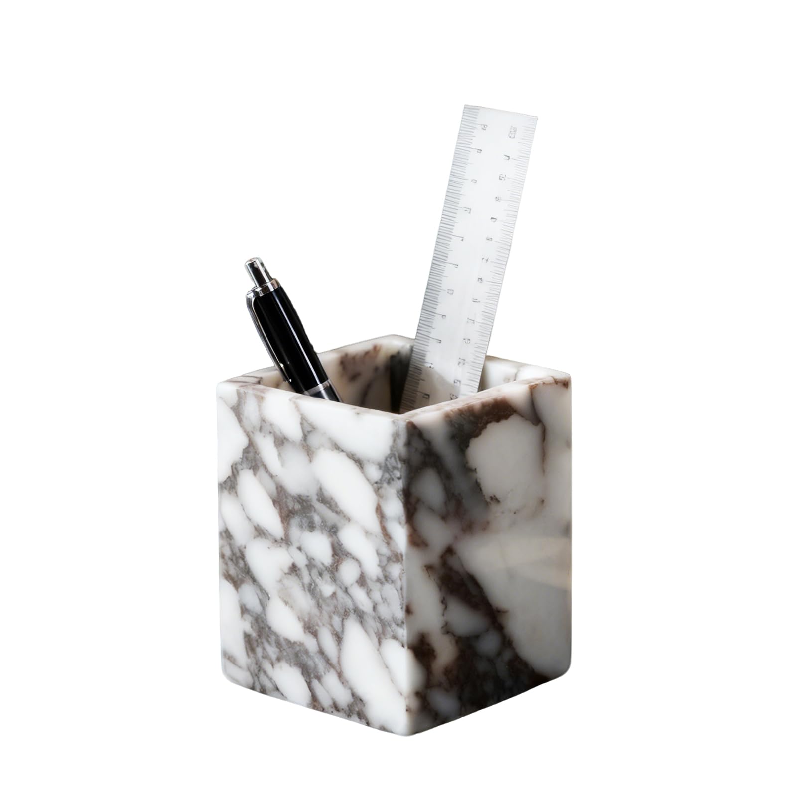 Natural Marble Multi-Purpose Desk Organizer