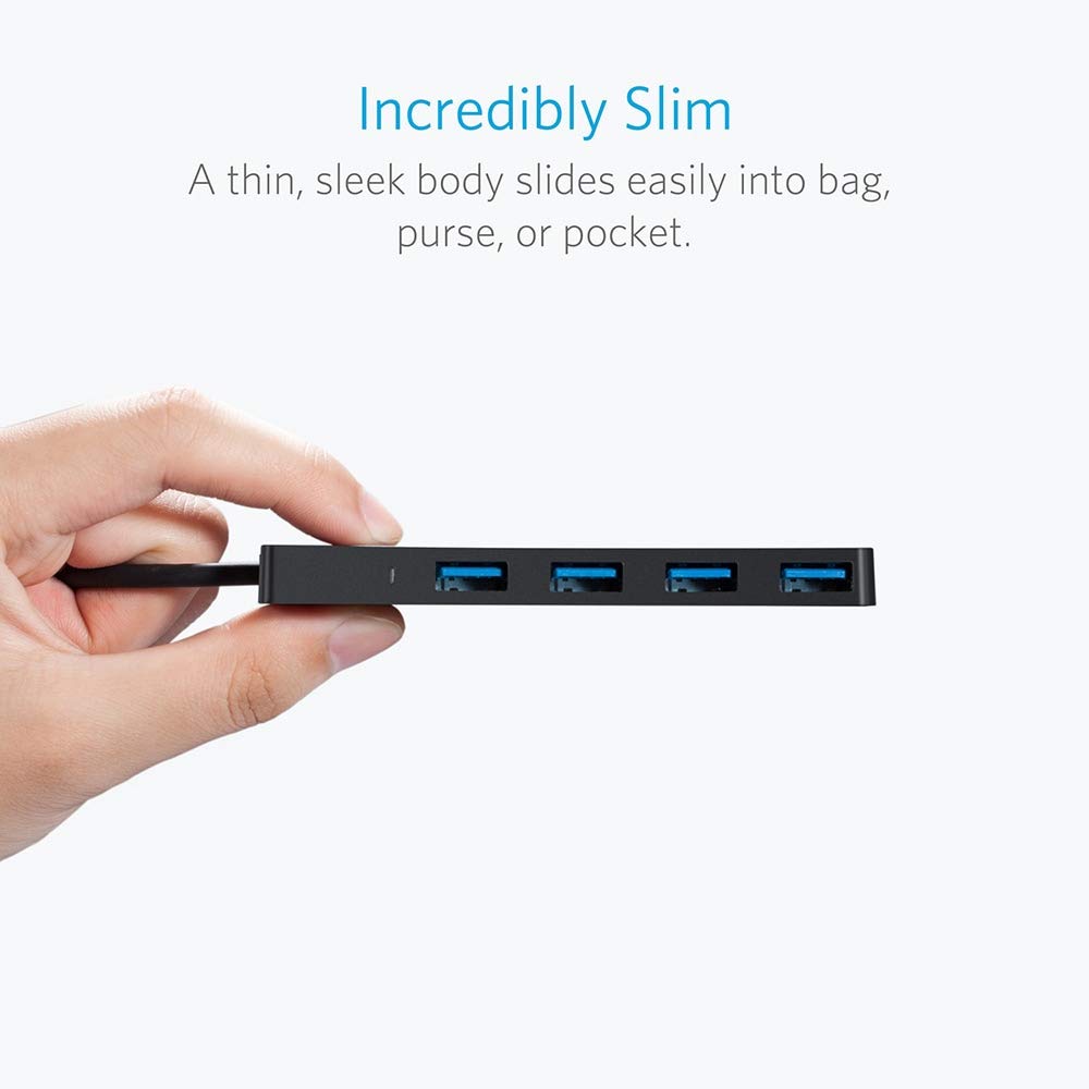 Anker 4-Port USB 3.0 Hub with 5Gbps Data Transfer