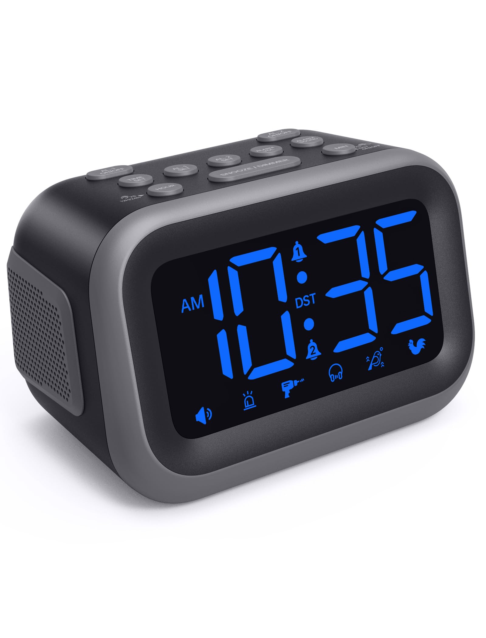 Super Loud Digital Alarm Clock With Dual Alarms