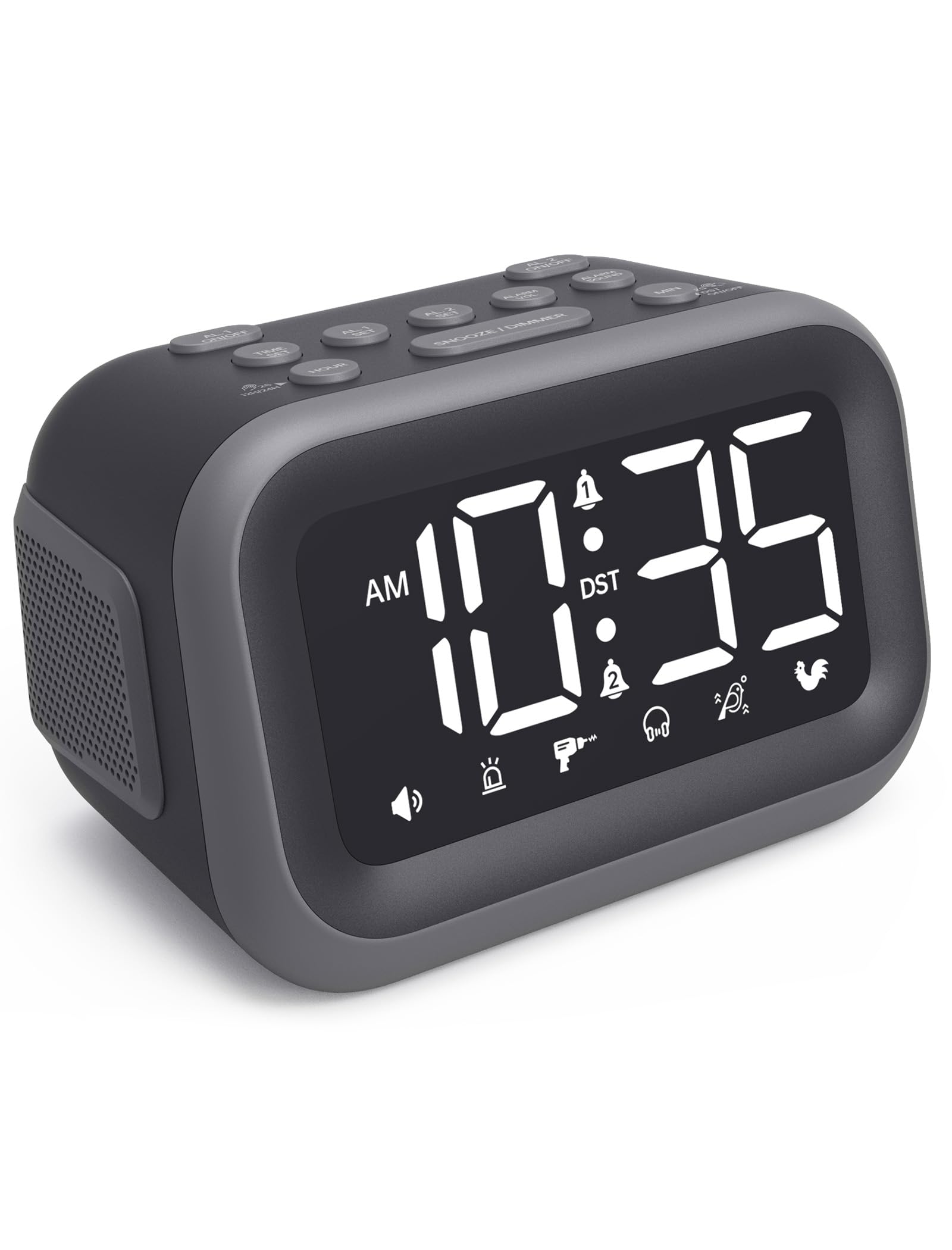 Super Loud Digital Alarm Clock With Dual Alarms