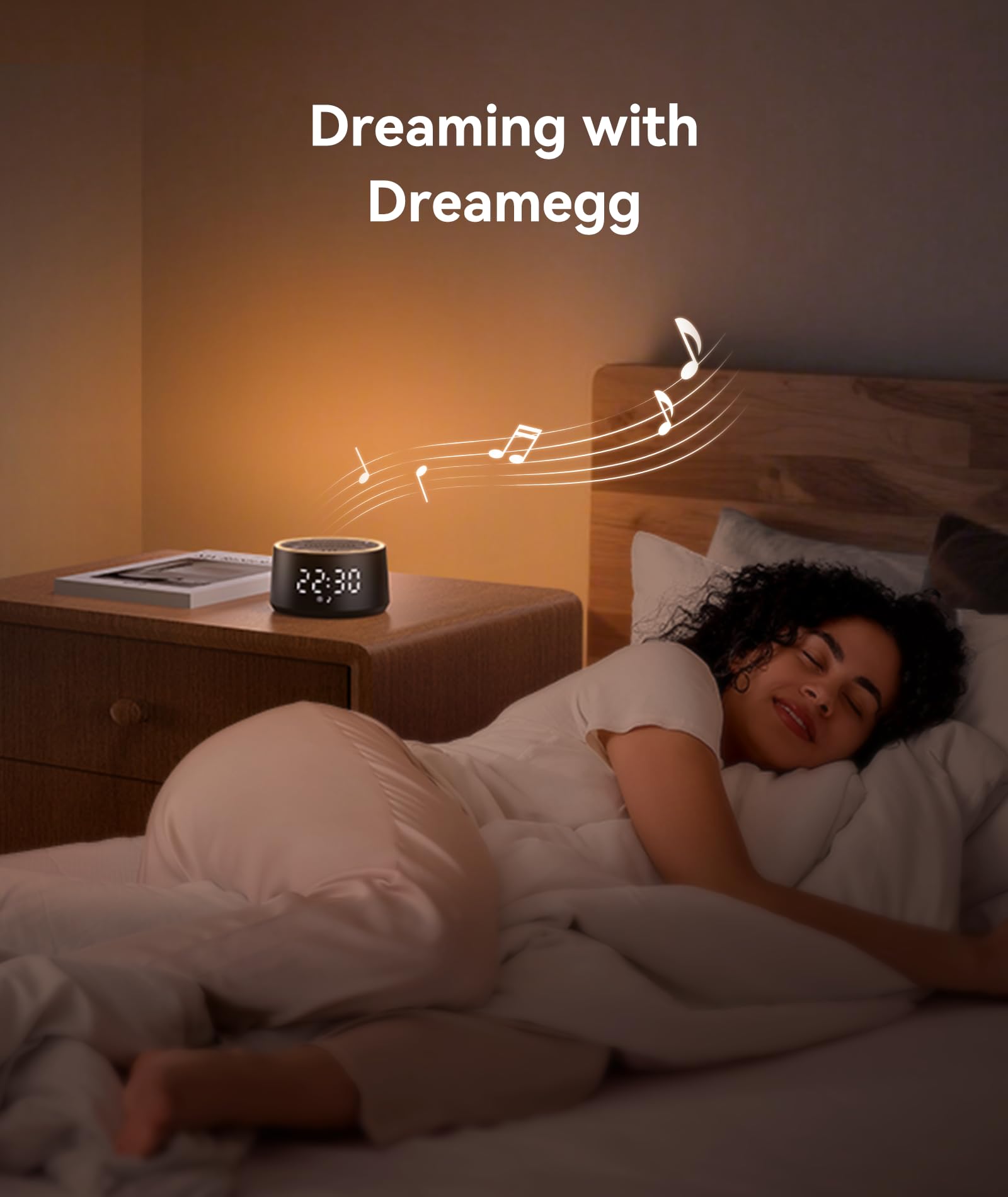 White Noise Alarm Clock With Soothing Sounds