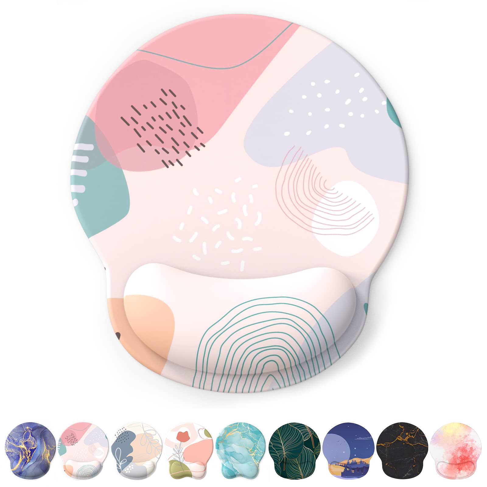 Mouse Pad With Gel Wrist Support