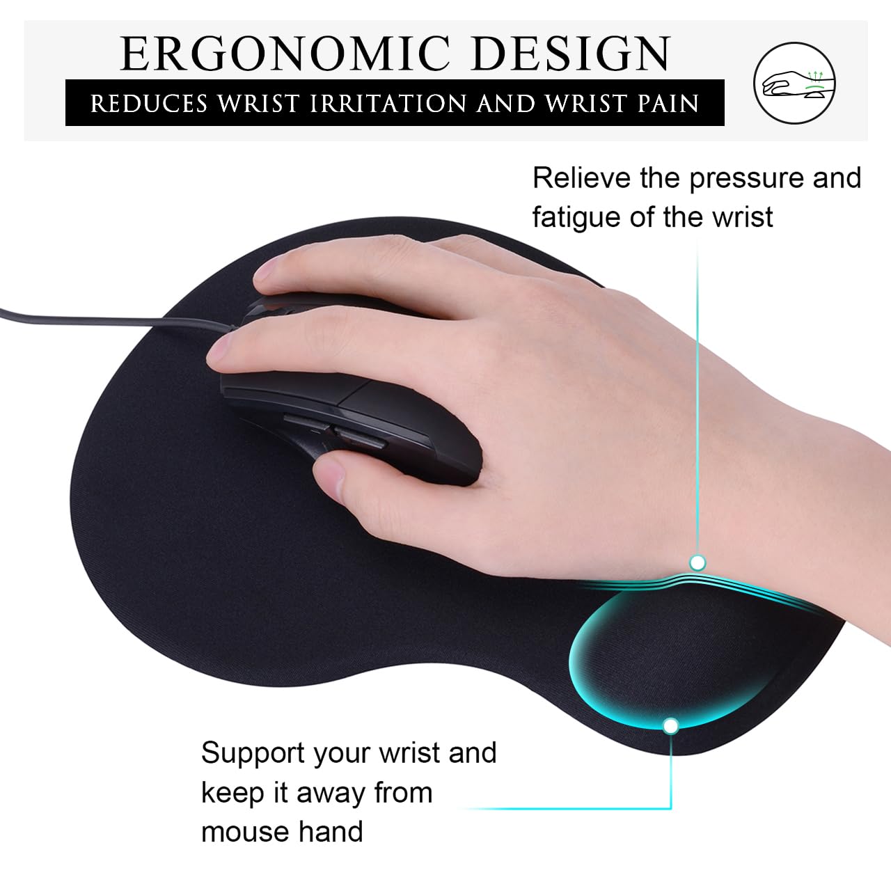 Ergonomic Gel Mouse Pad Set