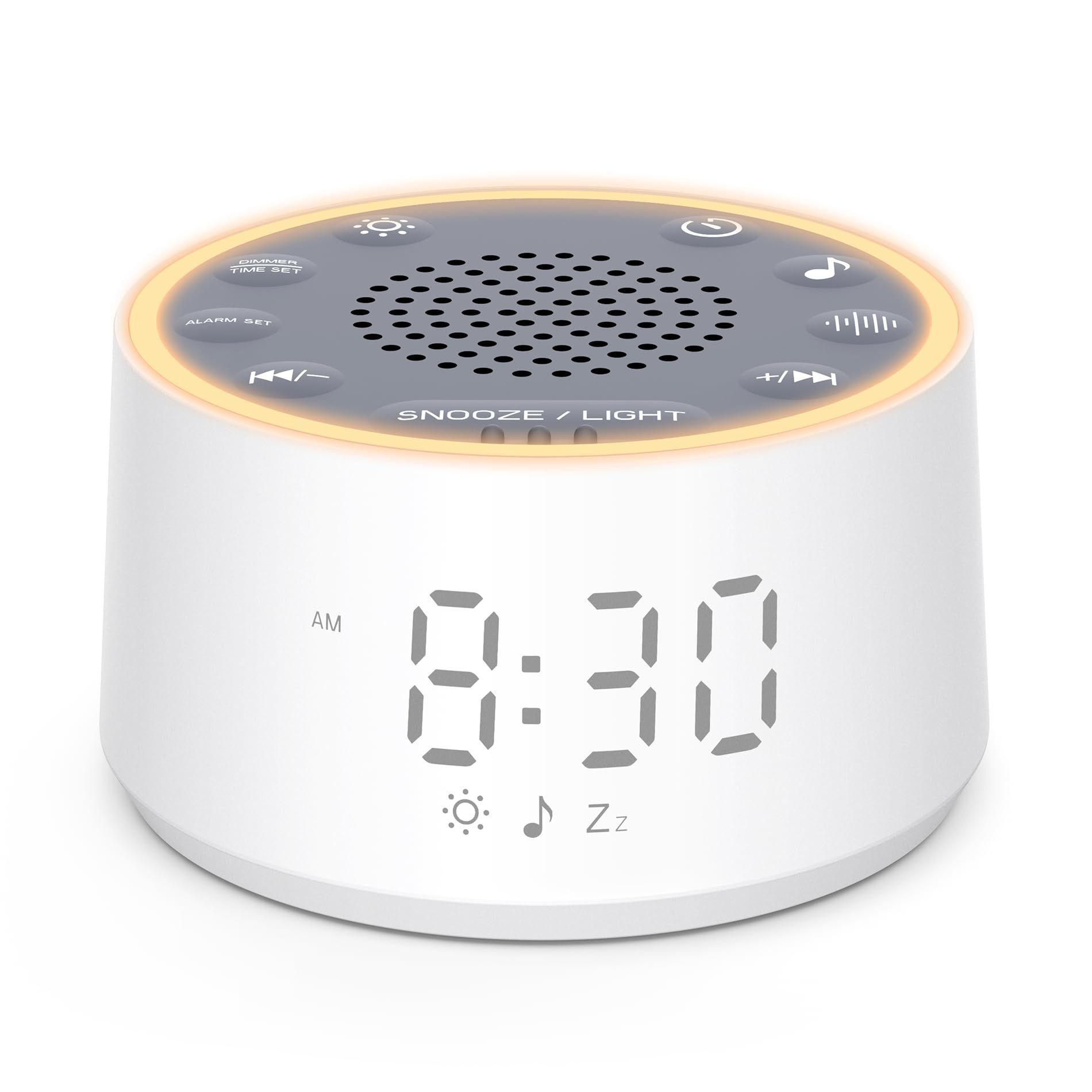 White Noise Alarm Clock With Soothing Sounds