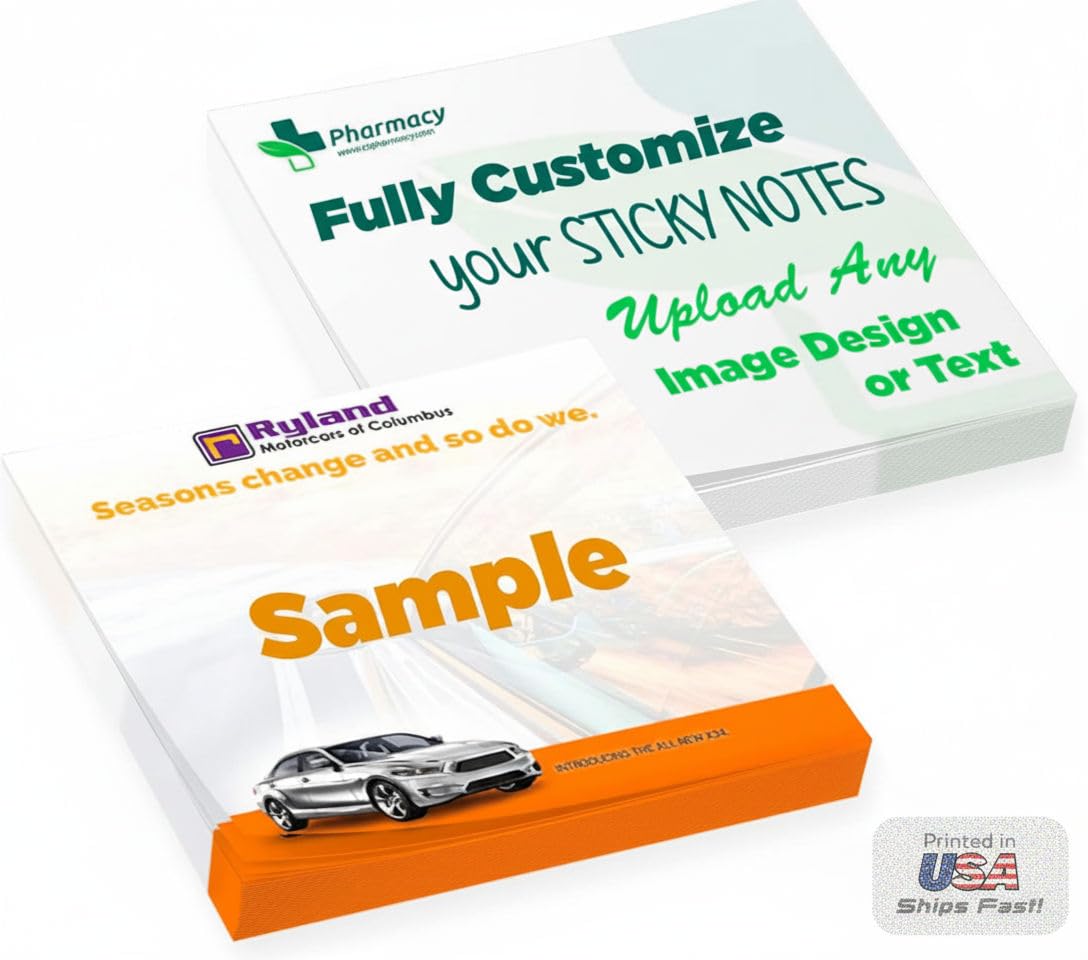 Custom Sticky Notes With Logo Or Text