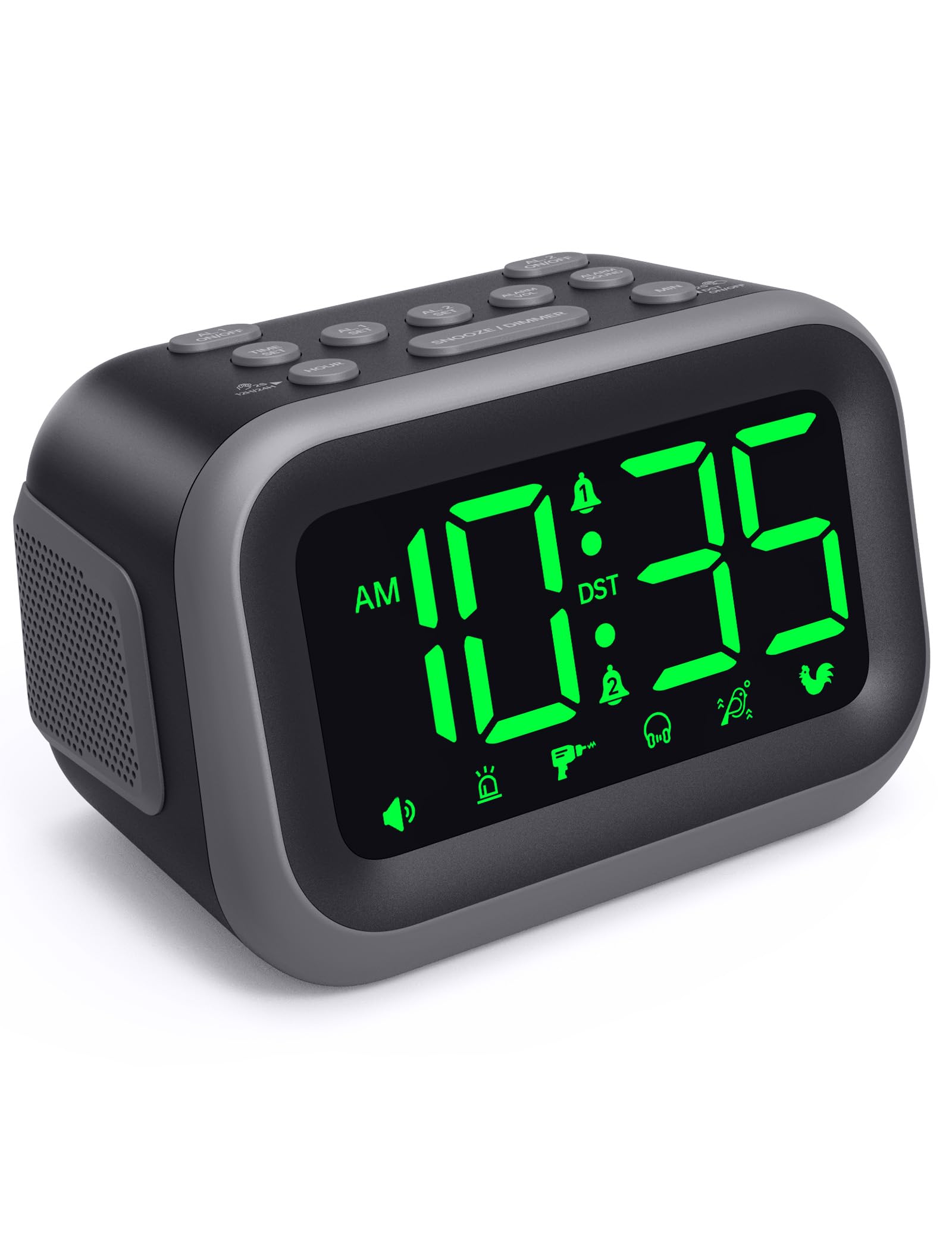 Super Loud Digital Alarm Clock With Dual Alarms