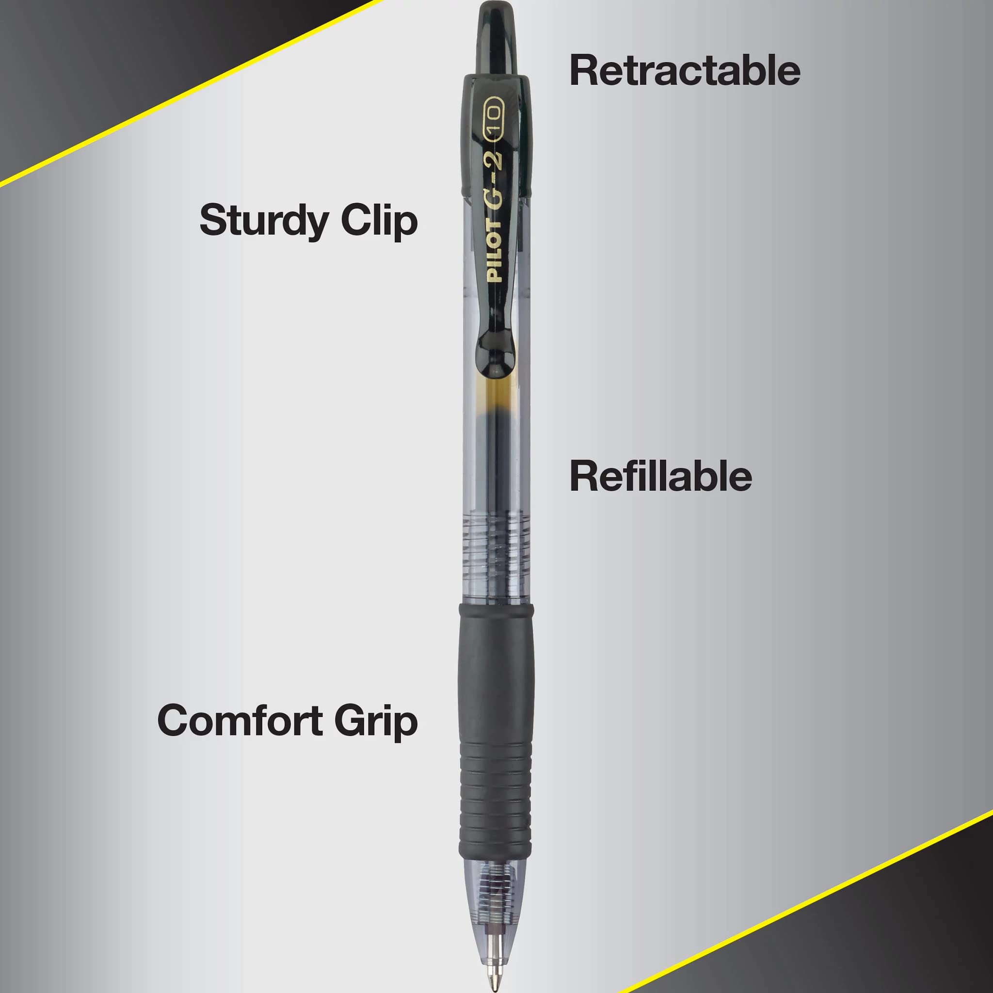 Refillable Retractable Gel Pen Set