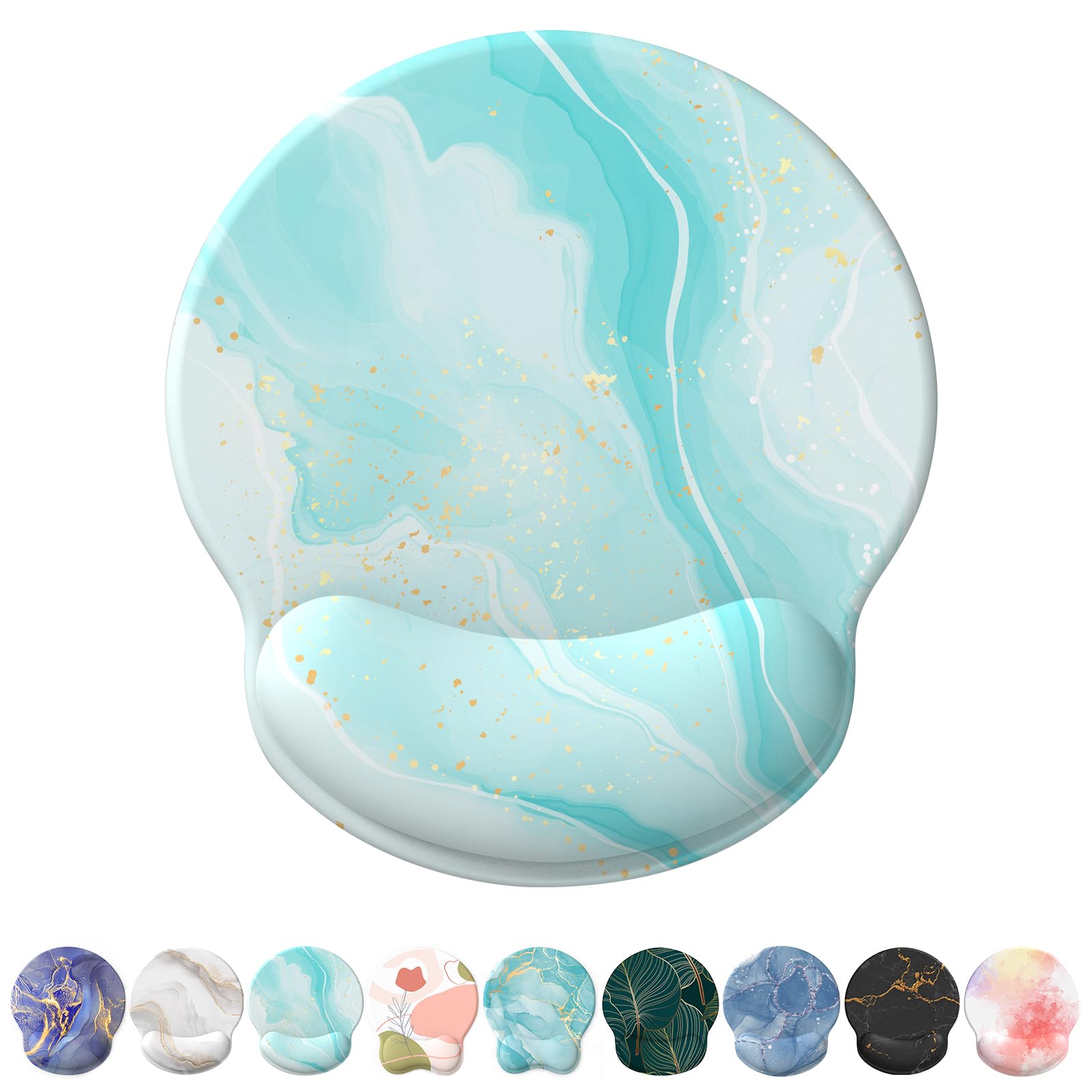 Mouse Pad With Gel Wrist Support