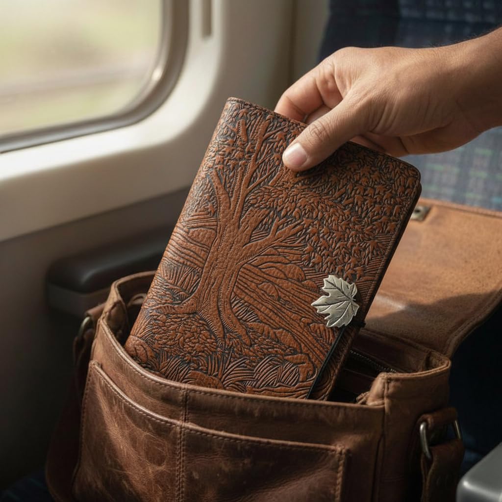 Embossed Leather Writing Journal Cover