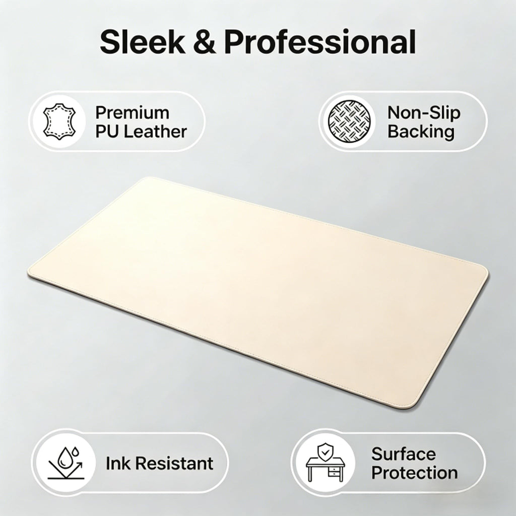 Non-Slip PU Leather Desk Mat