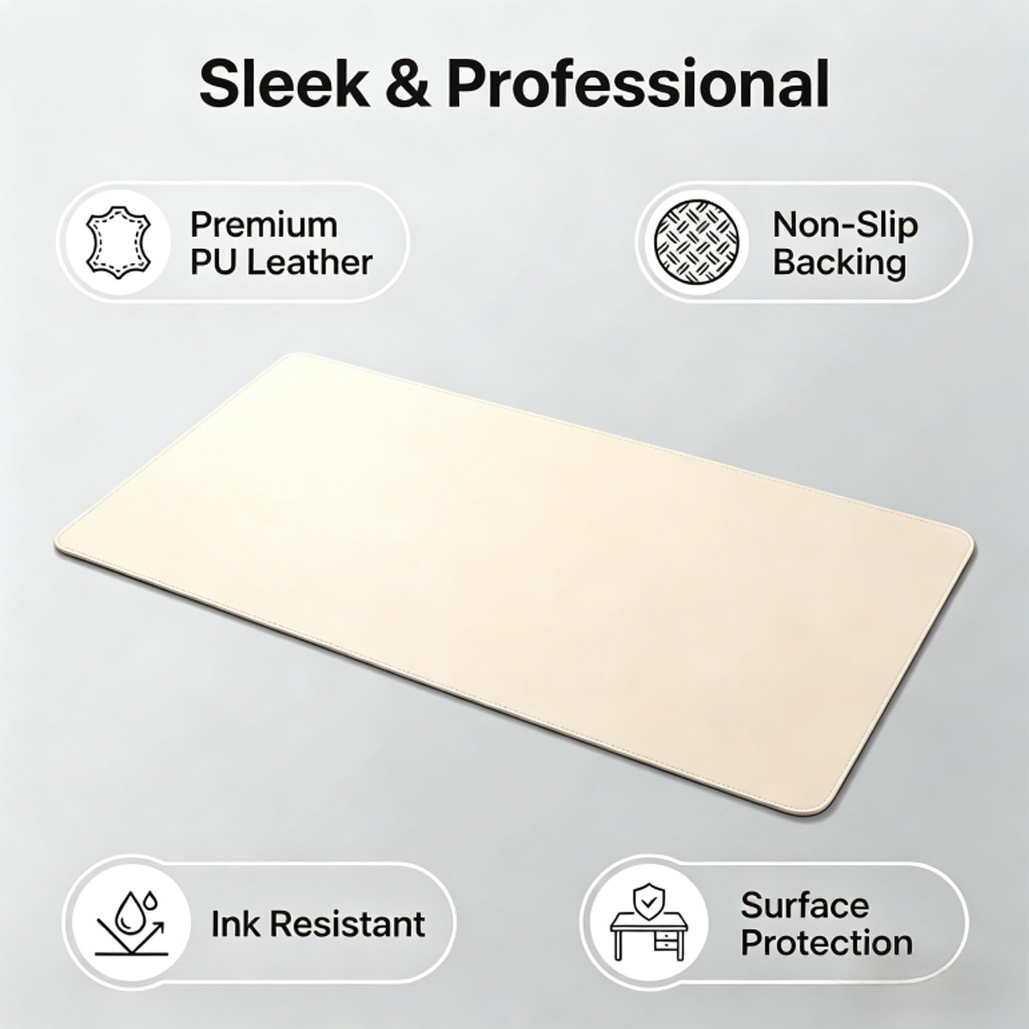 Non-Slip PU Leather Desk Mat