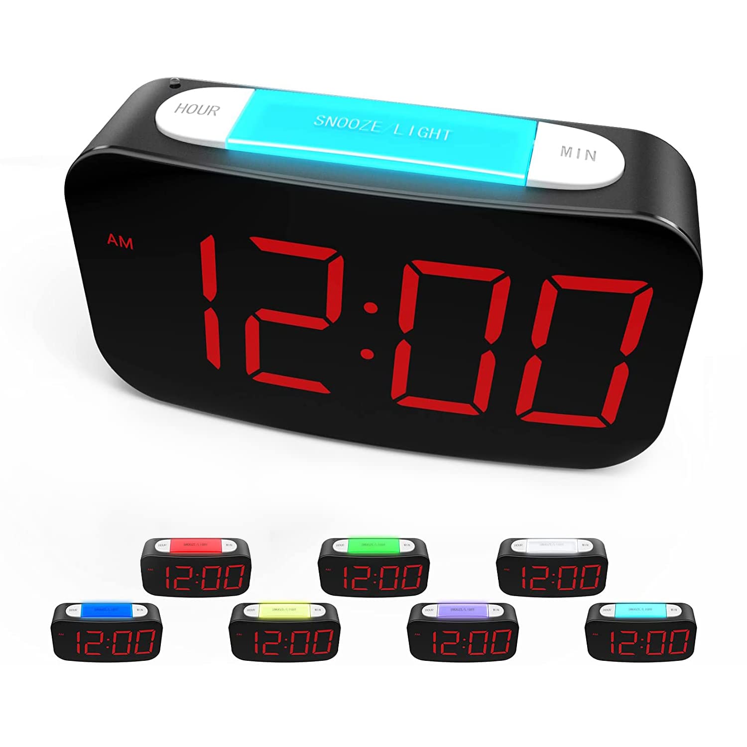 Digital Alarm Clock With USB Charging Ports