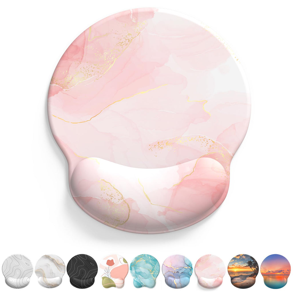 Mouse Pad With Gel Wrist Support