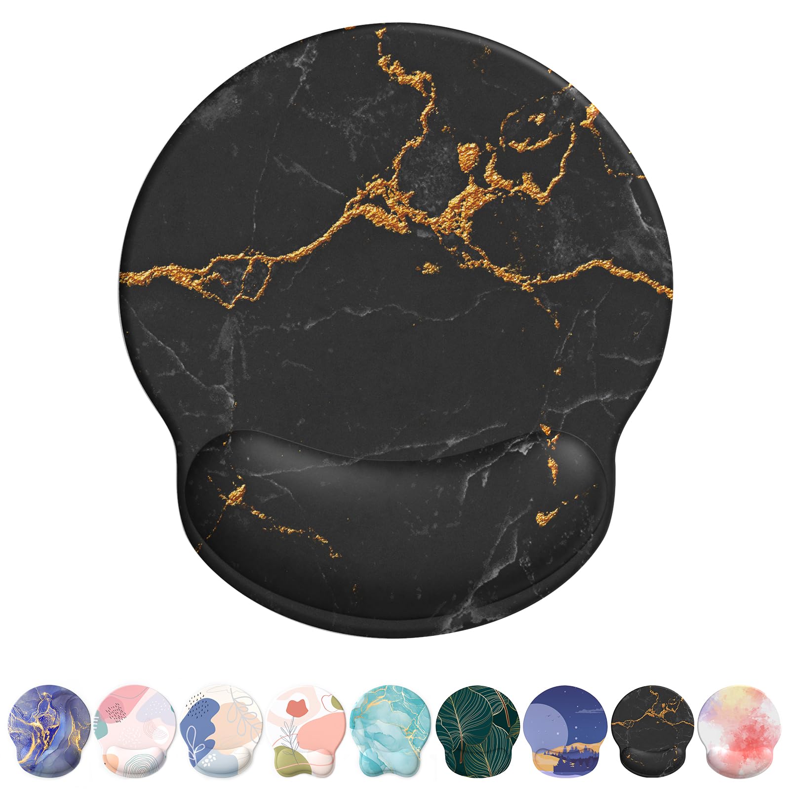 Mouse Pad With Gel Wrist Support