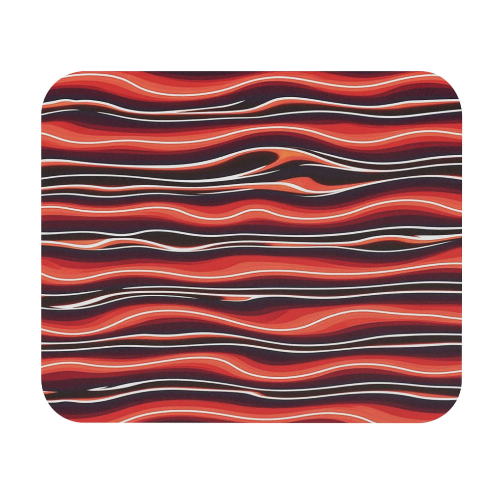 Abstract Wave Pattern Mouse Pad