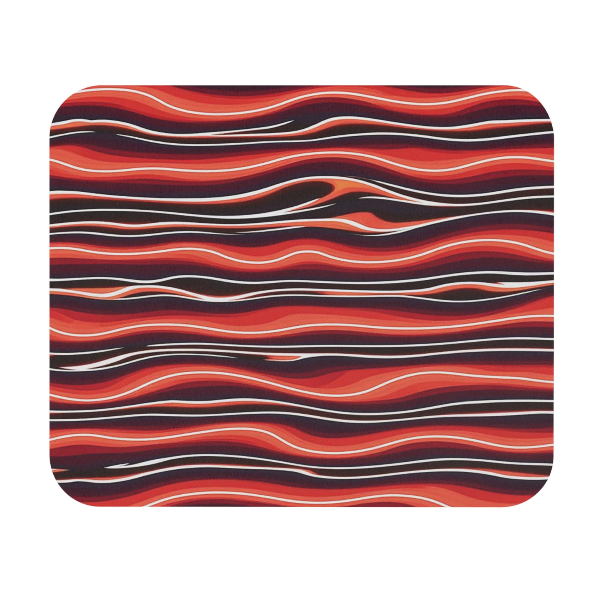 Abstract Wave Pattern Mouse Pad