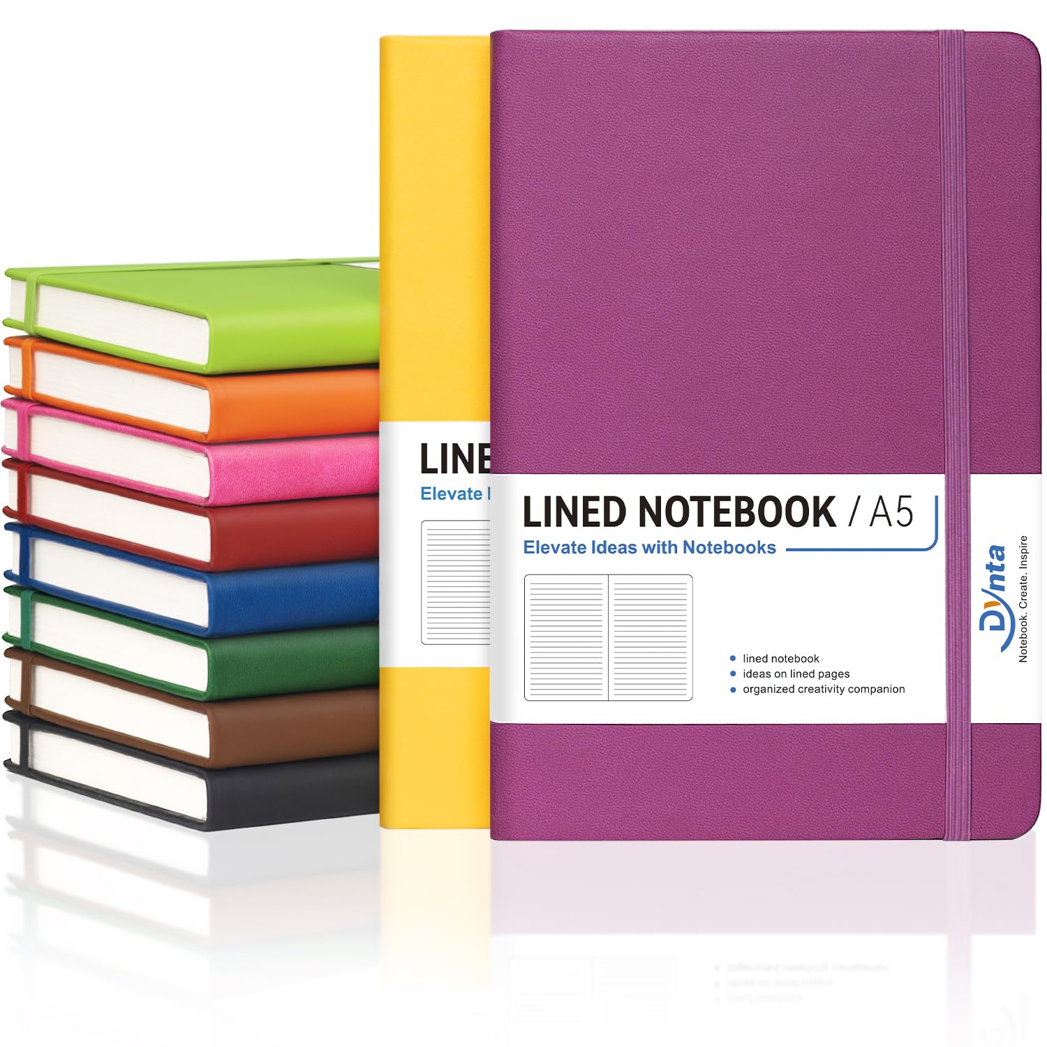 Hardcover Lined Journal Notebook Set