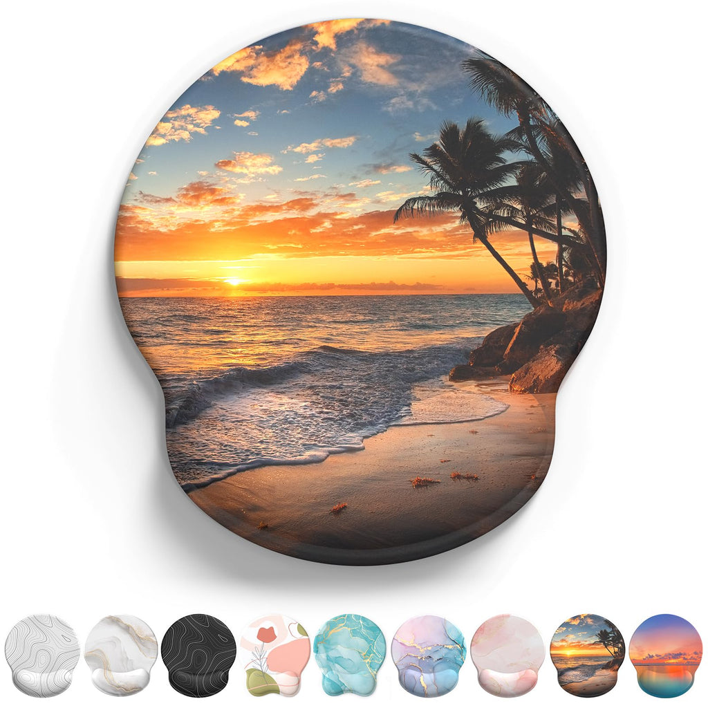 Mouse Pad With Gel Wrist Support