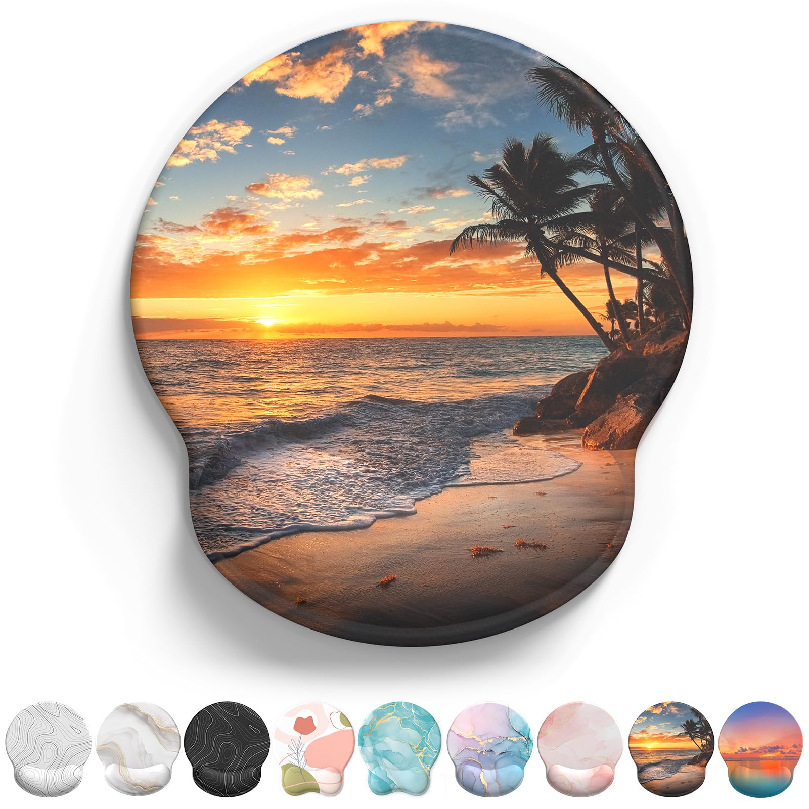 Mouse Pad With Gel Wrist Support
