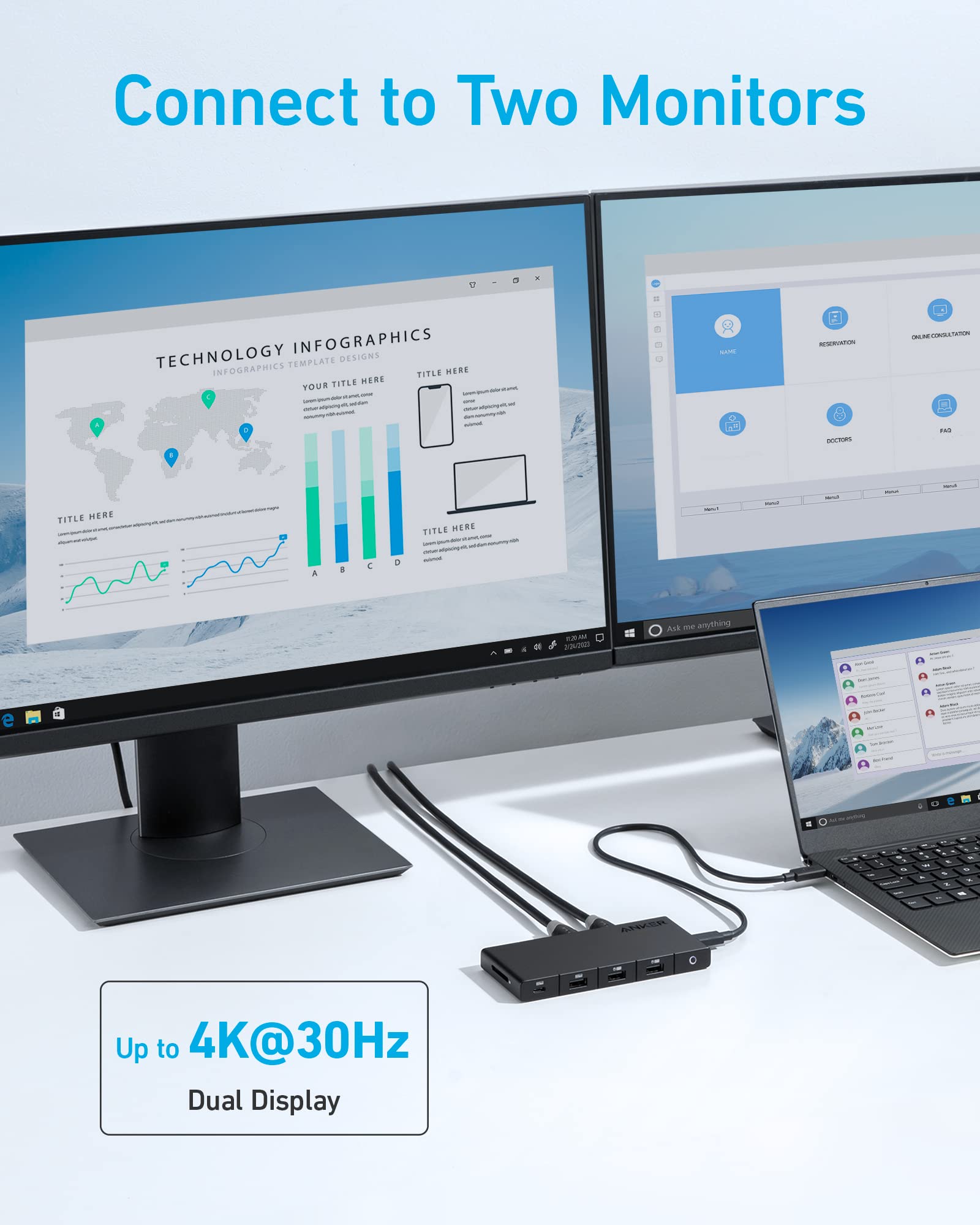 10-in-1 USB-C Hub With Dual 4K HDMI