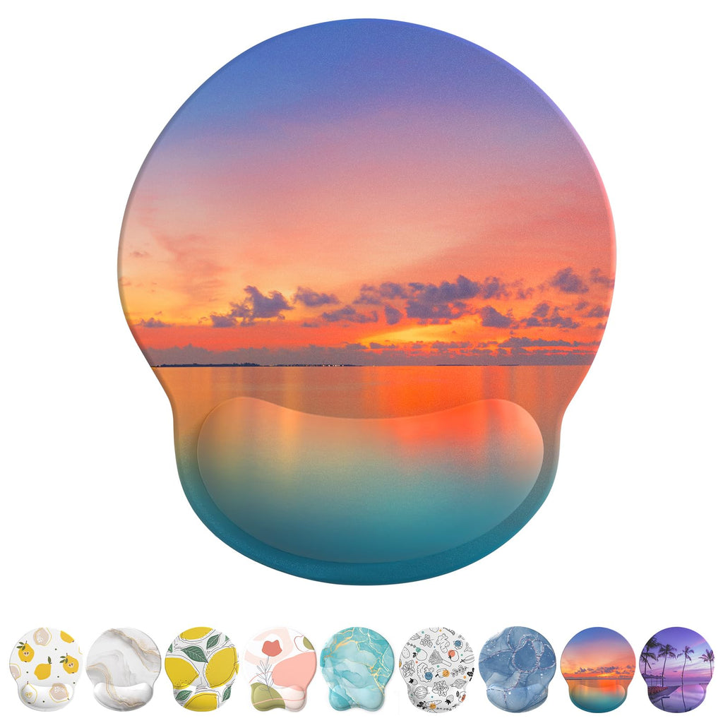 Mouse Pad With Gel Wrist Support