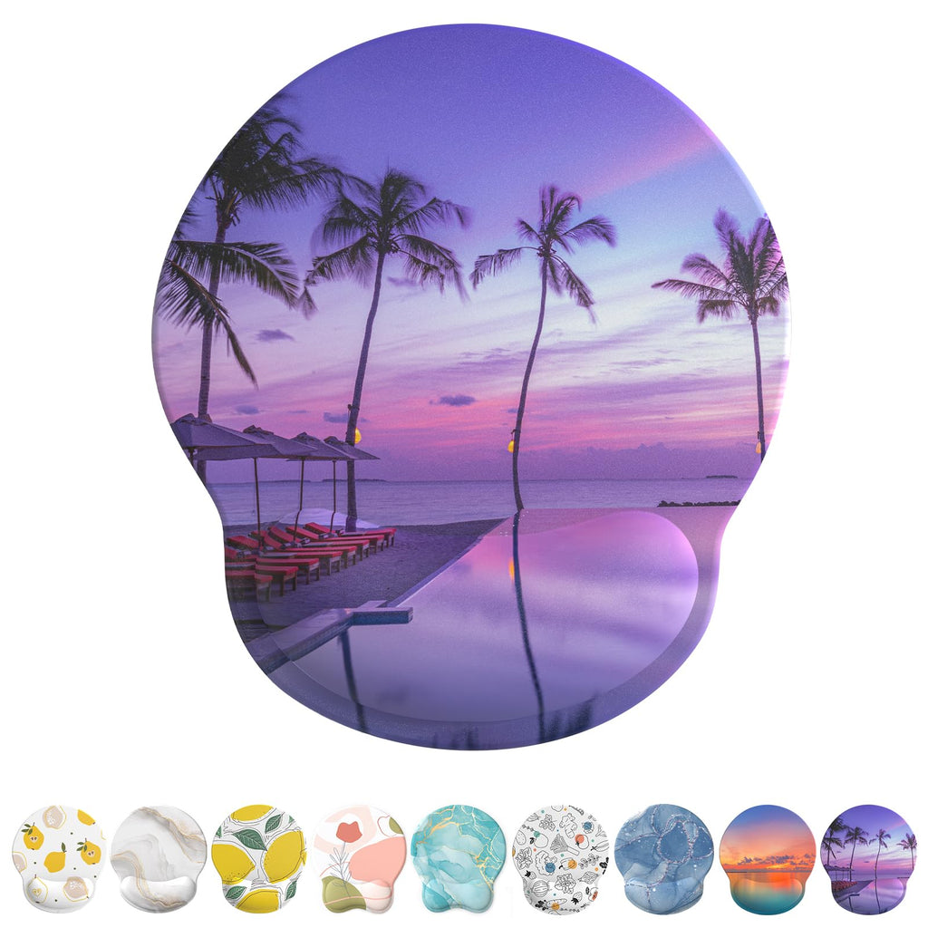 Mouse Pad With Gel Wrist Support