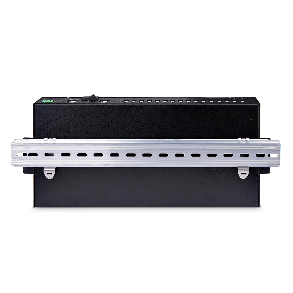 16-Port Industrial USB Hub With Power Adapter