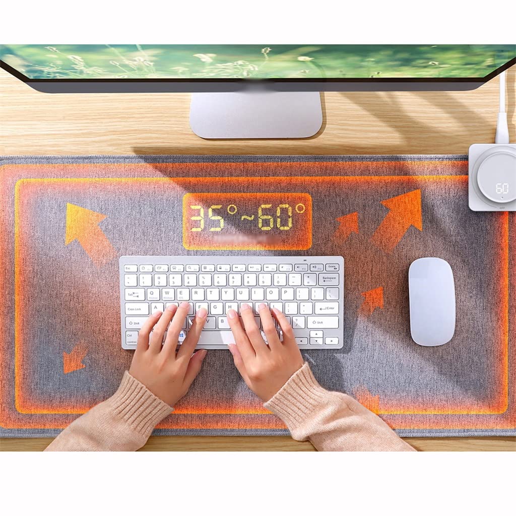 Waterproof Heated Desk Mat With Temperature Display