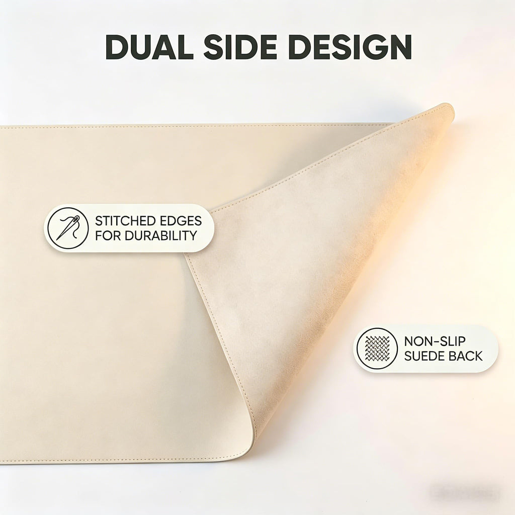Non-Slip PU Leather Desk Mat