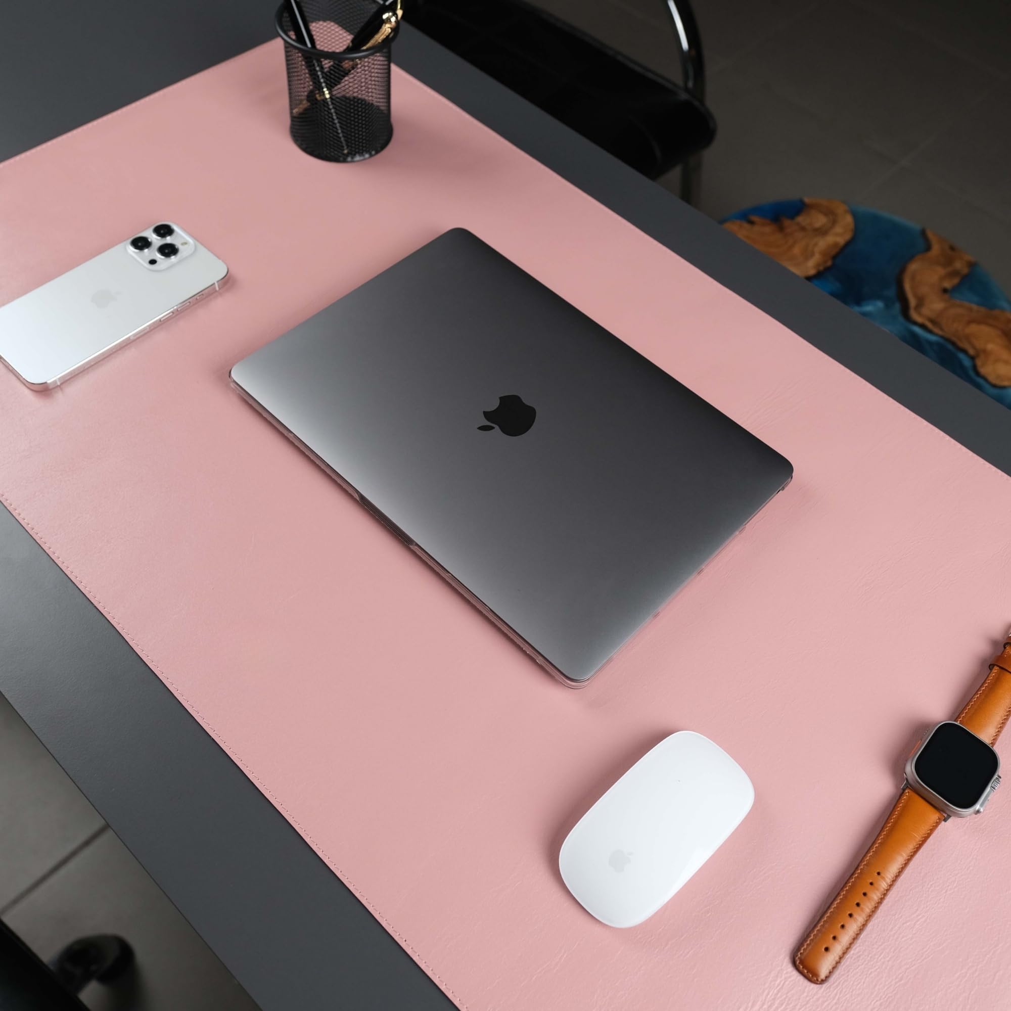 Genuine Leather Desk Pad For Mouse And Keyboard