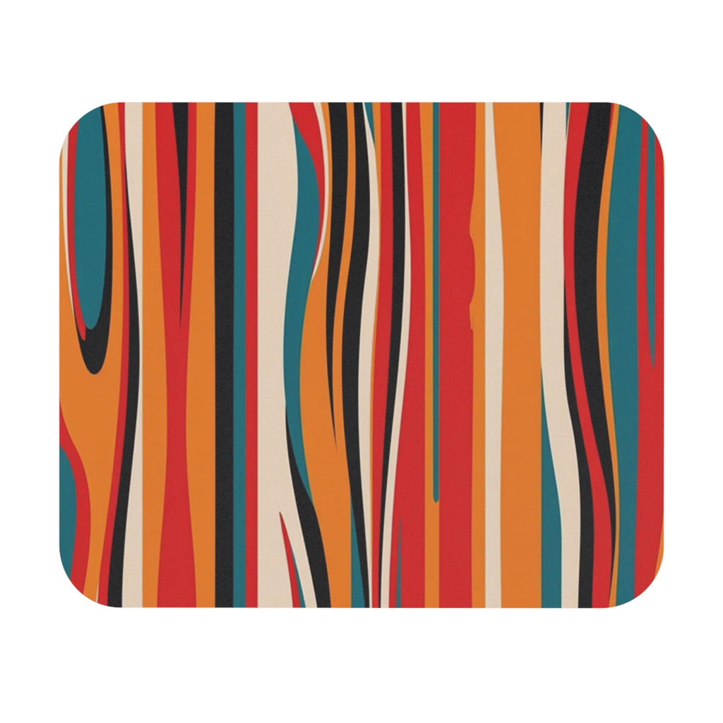 Abstract Wave Pattern Mouse Pad