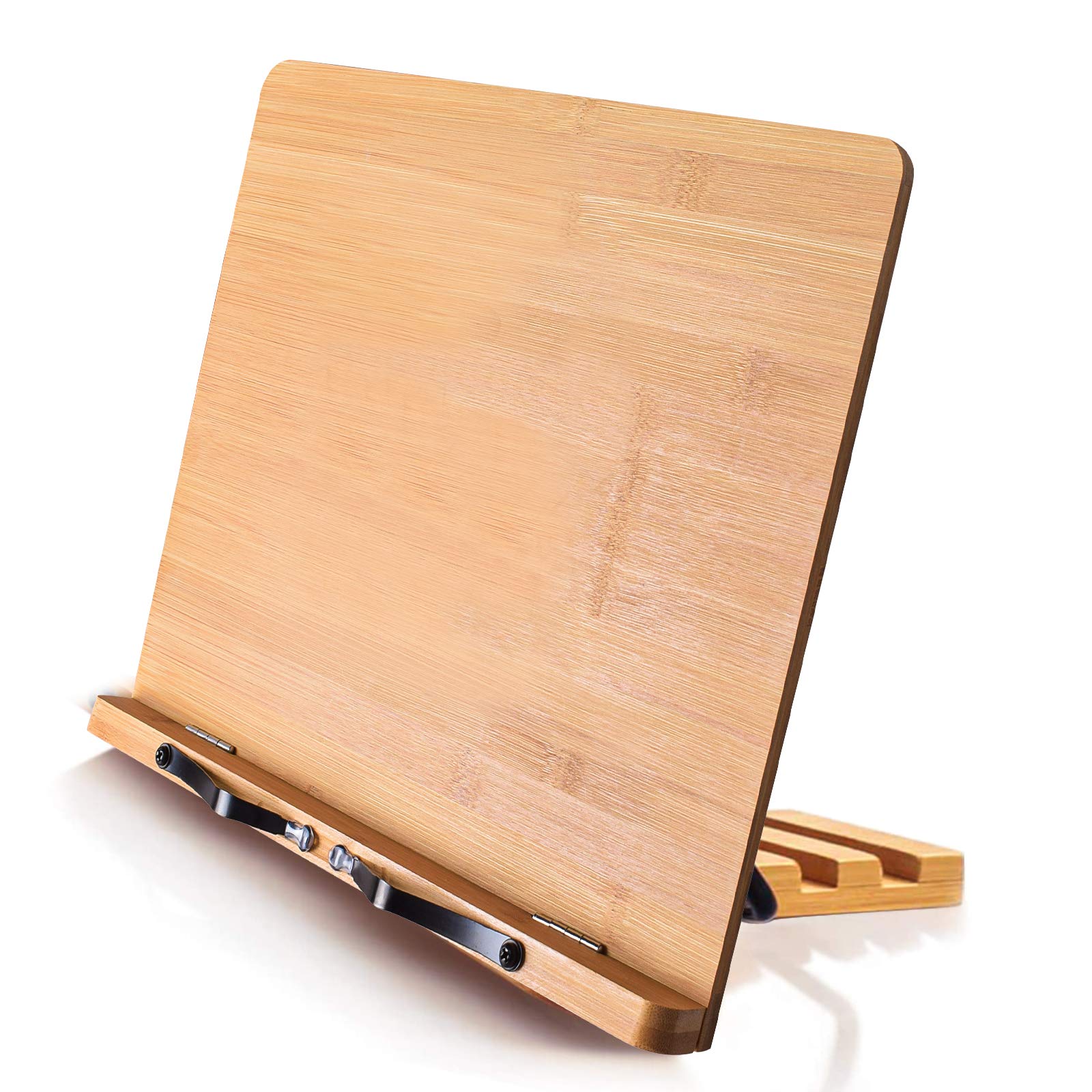 Bamboo Book Stand For Reading And Cookbooks