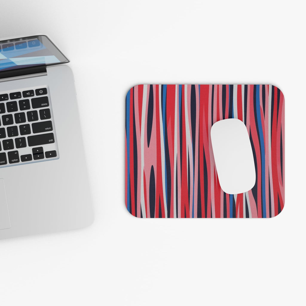 Abstract Wave Pattern Mouse Pad