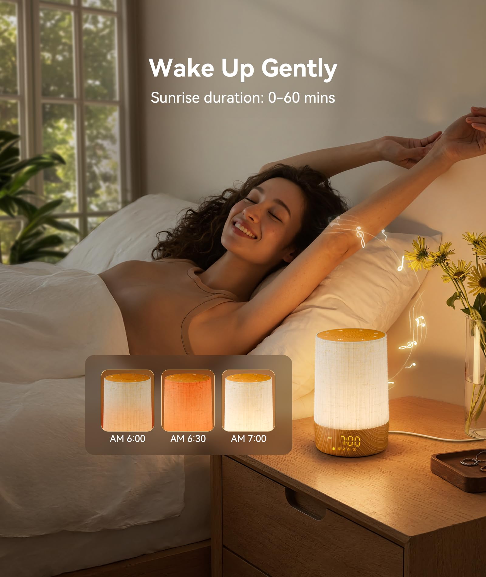 Sunrise Alarm Clock With Soothing Sounds