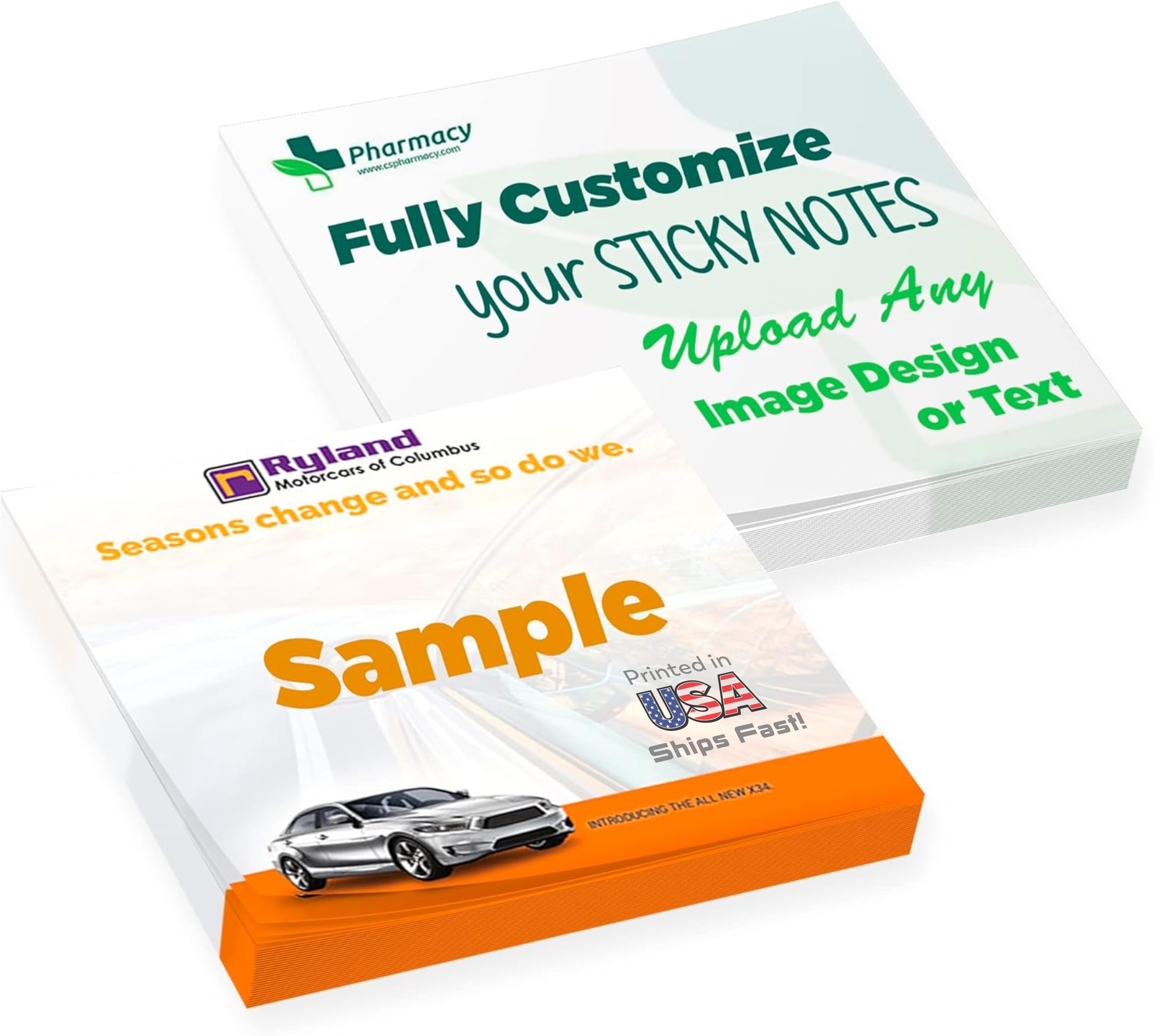 Custom Sticky Notes With Logo Or Text