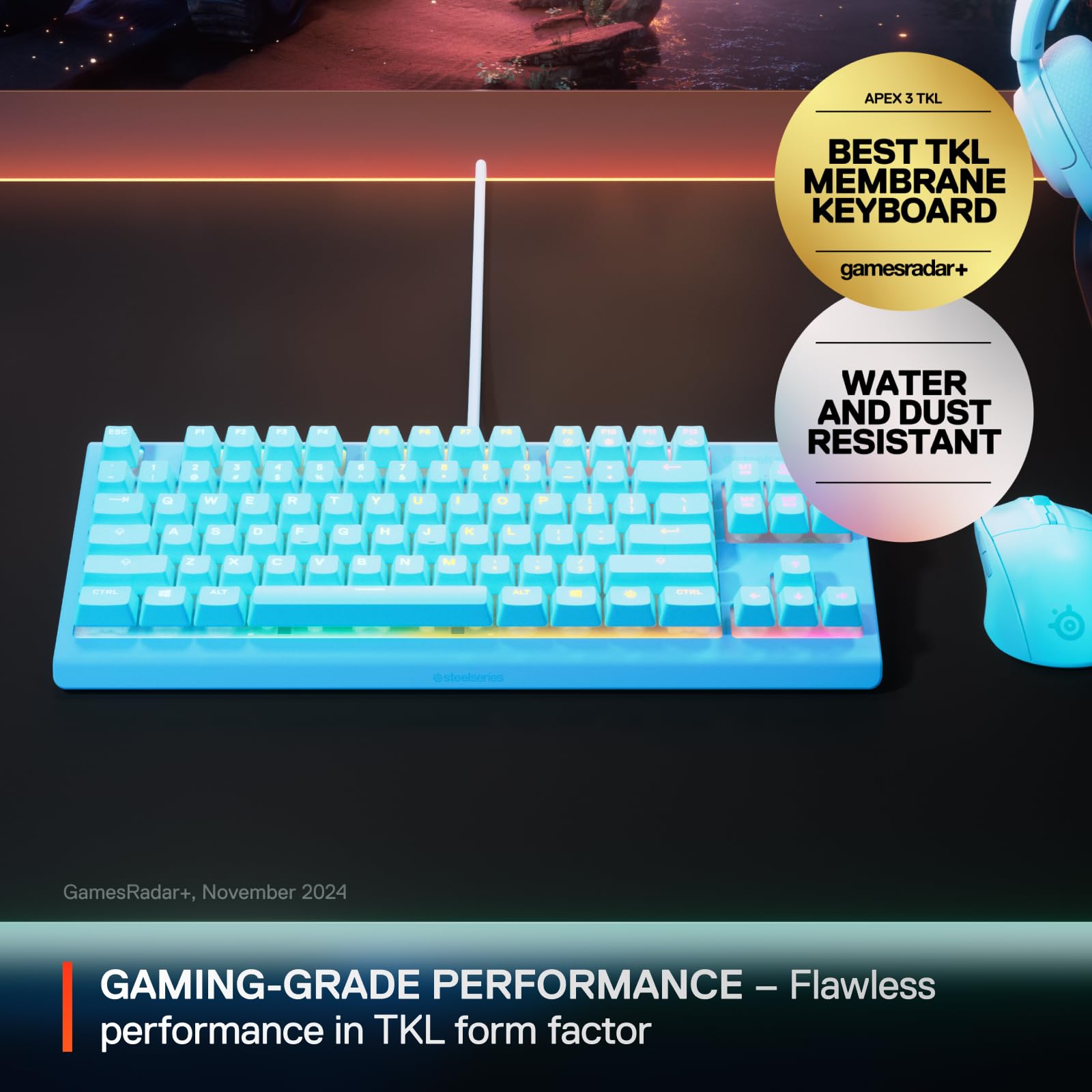 TKL RGB Gaming Keyboard With Quiet Switches