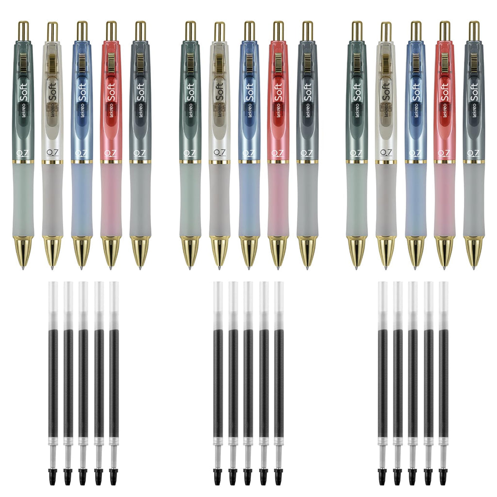 Retractable Gel Ink Pens With Refills