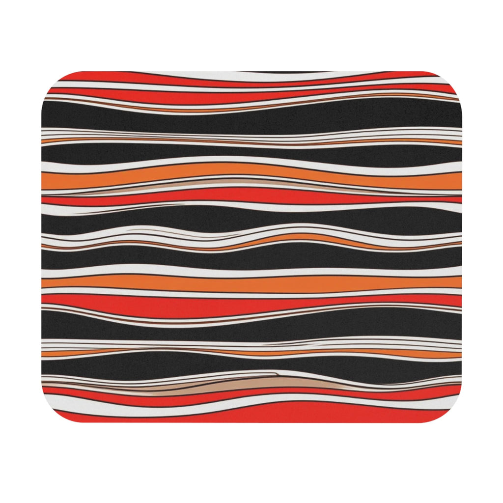 Abstract Wave Pattern Mouse Pad