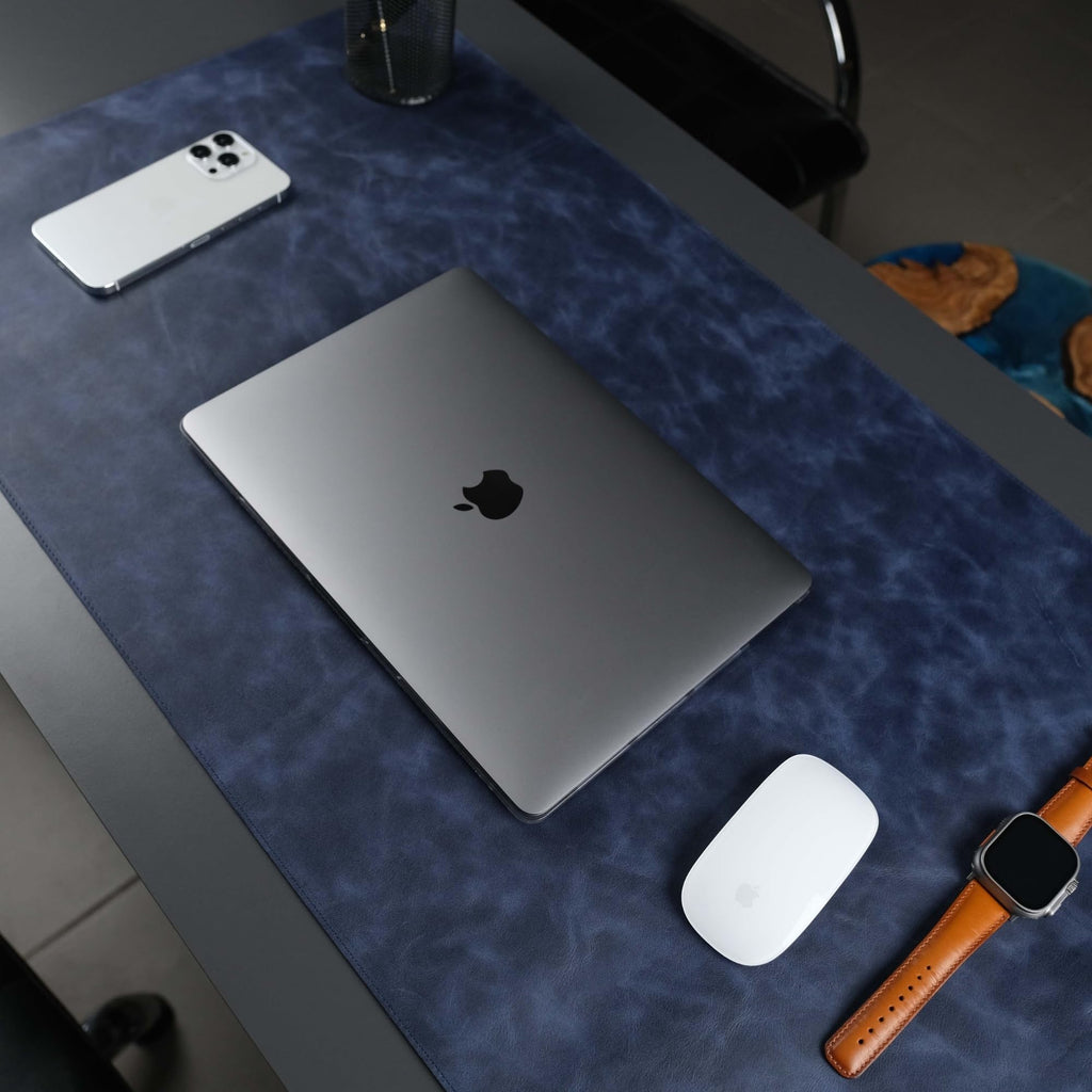 Genuine Leather Desk Pad For Mouse And Keyboard