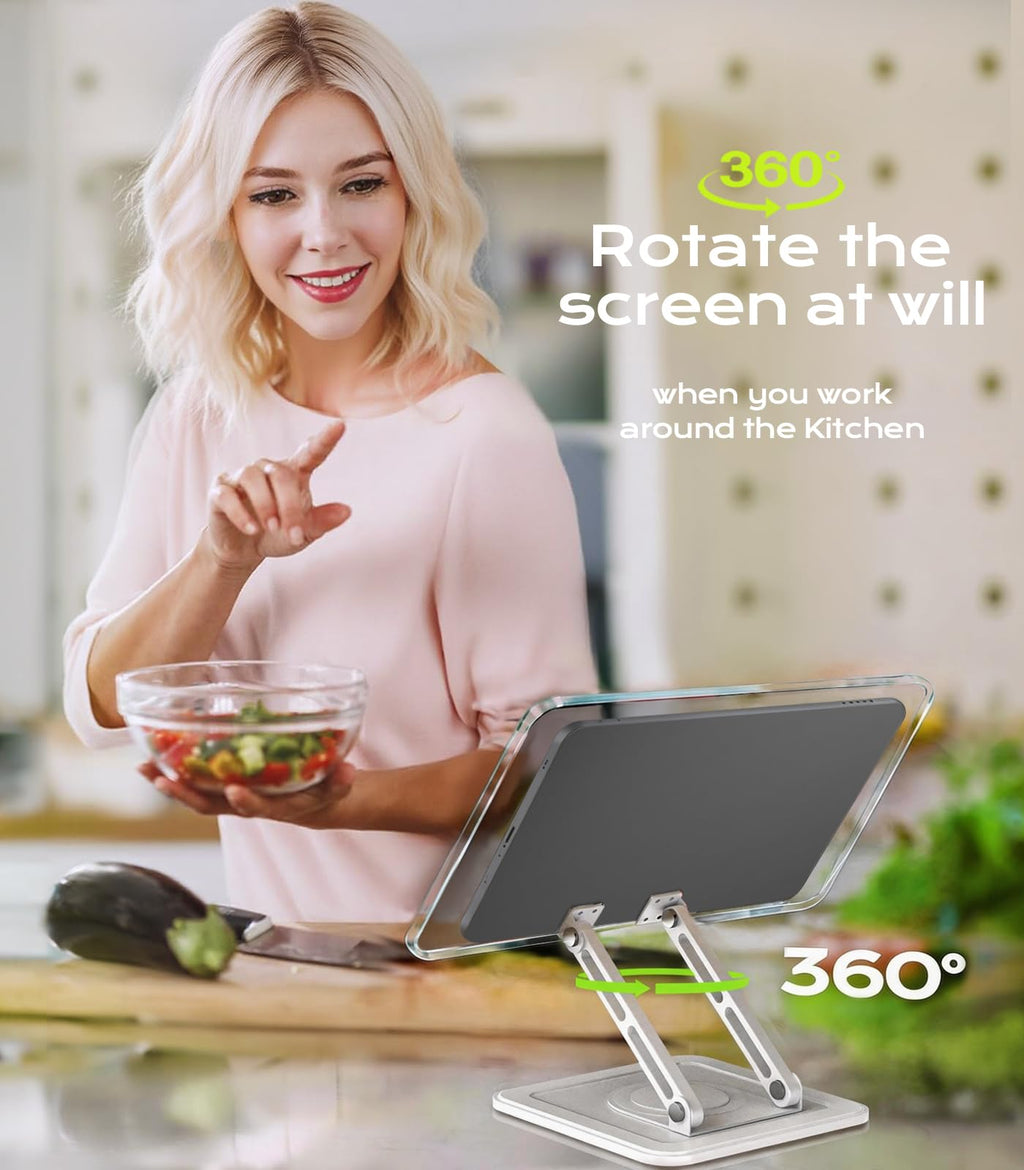 Adjustable Foldable Book Stand With 360° Rotation