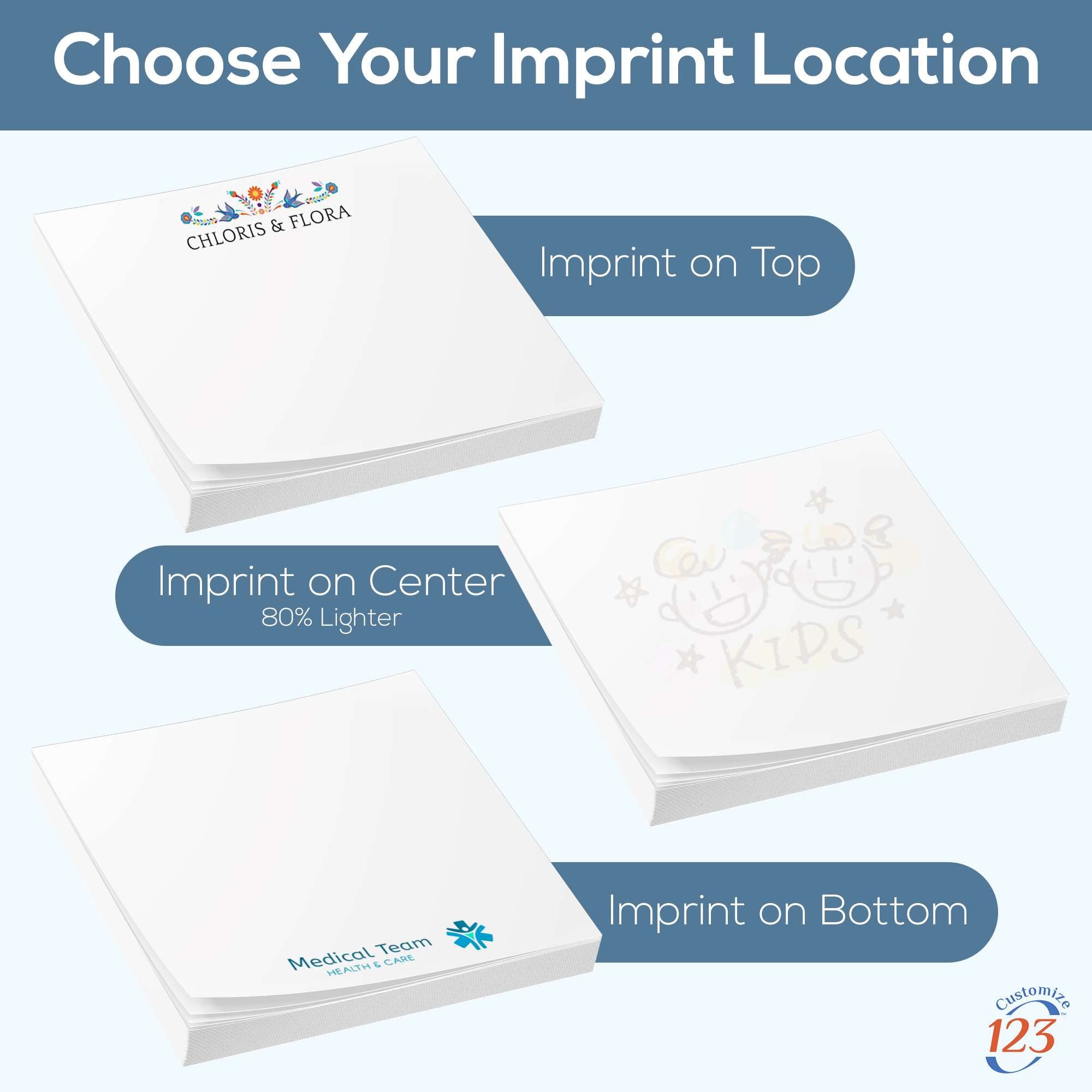 Custom Sticky Notes With Logo Or Text