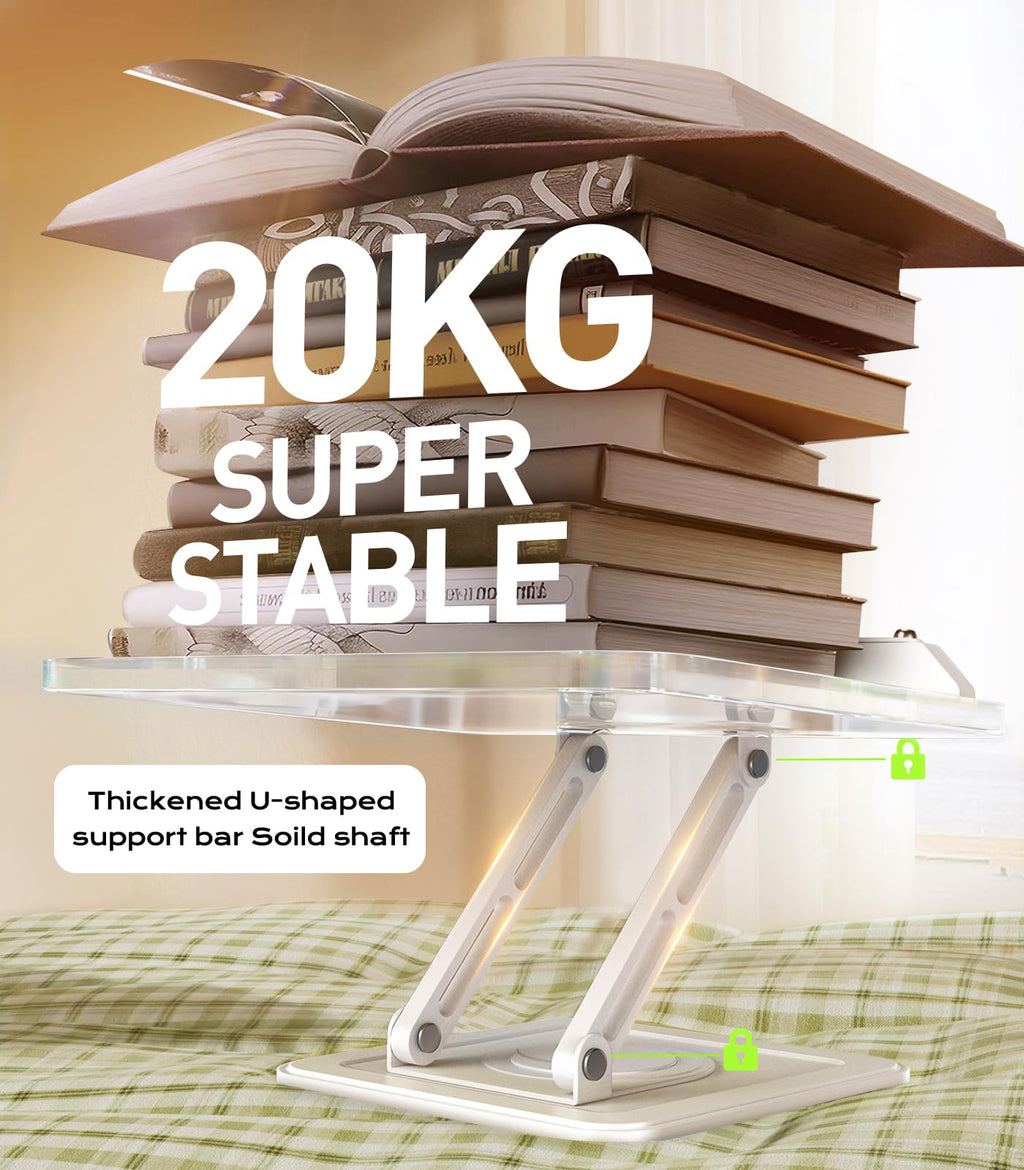 Adjustable Foldable Book Stand With 360° Rotation