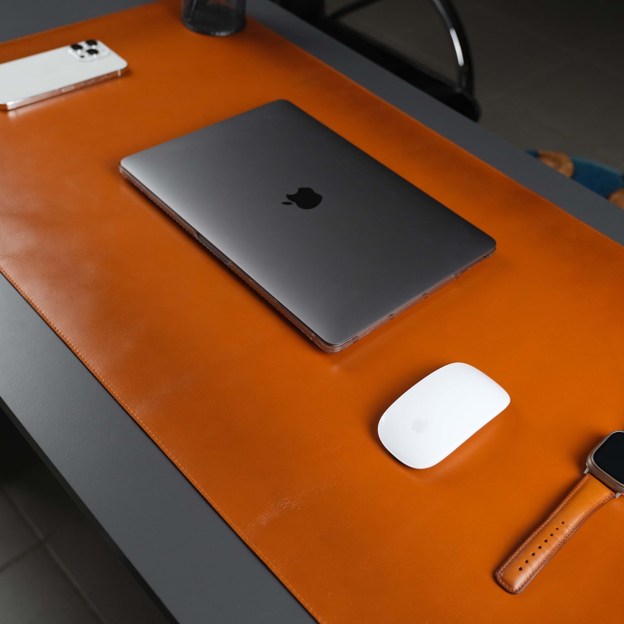 Genuine Leather Desk Pad For Mouse And Keyboard