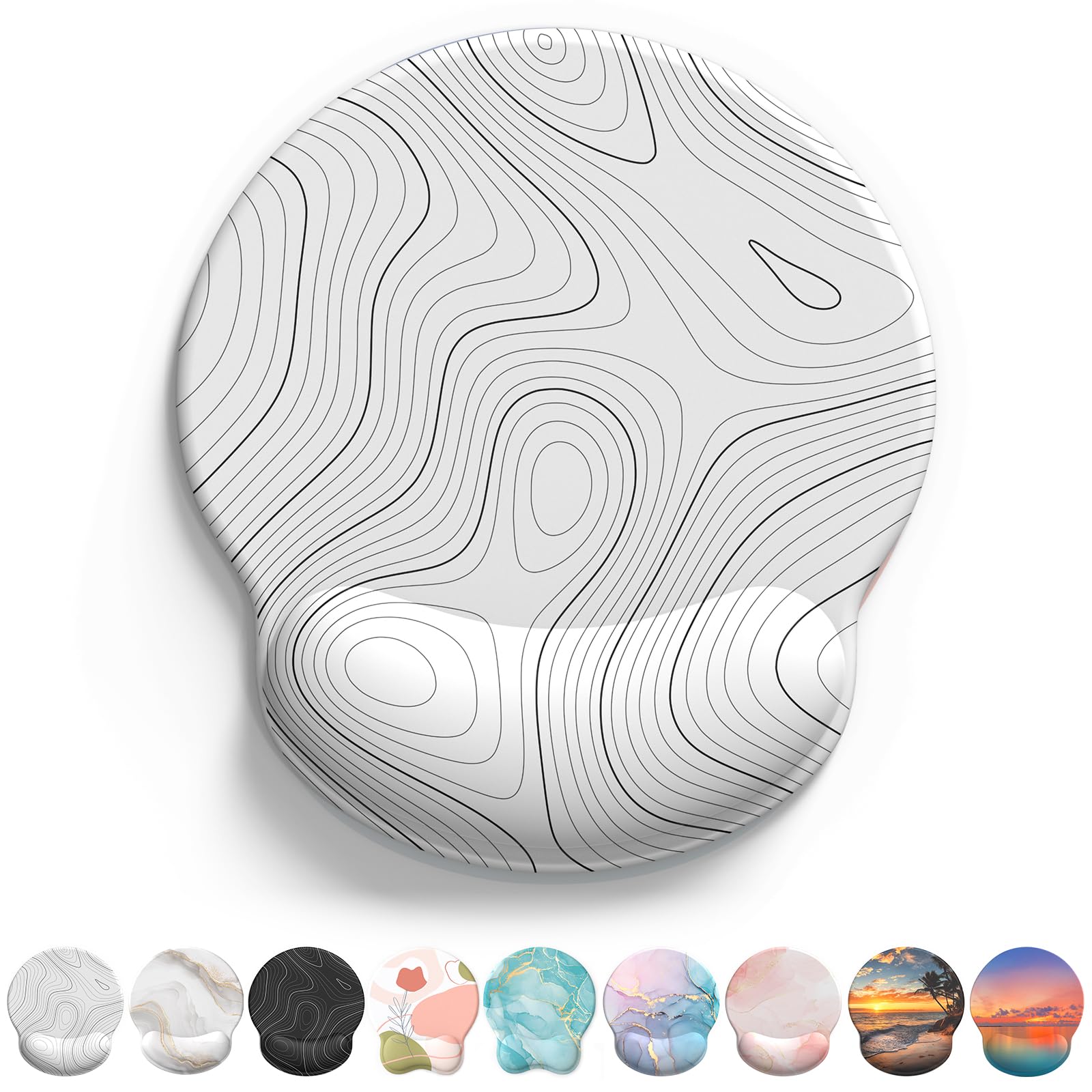 Mouse Pad With Gel Wrist Support